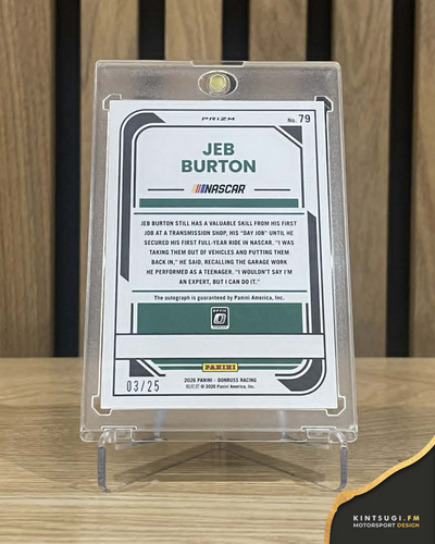 2026 Donruss Racing Jeb Burton Mojo Autograph (#3/25)