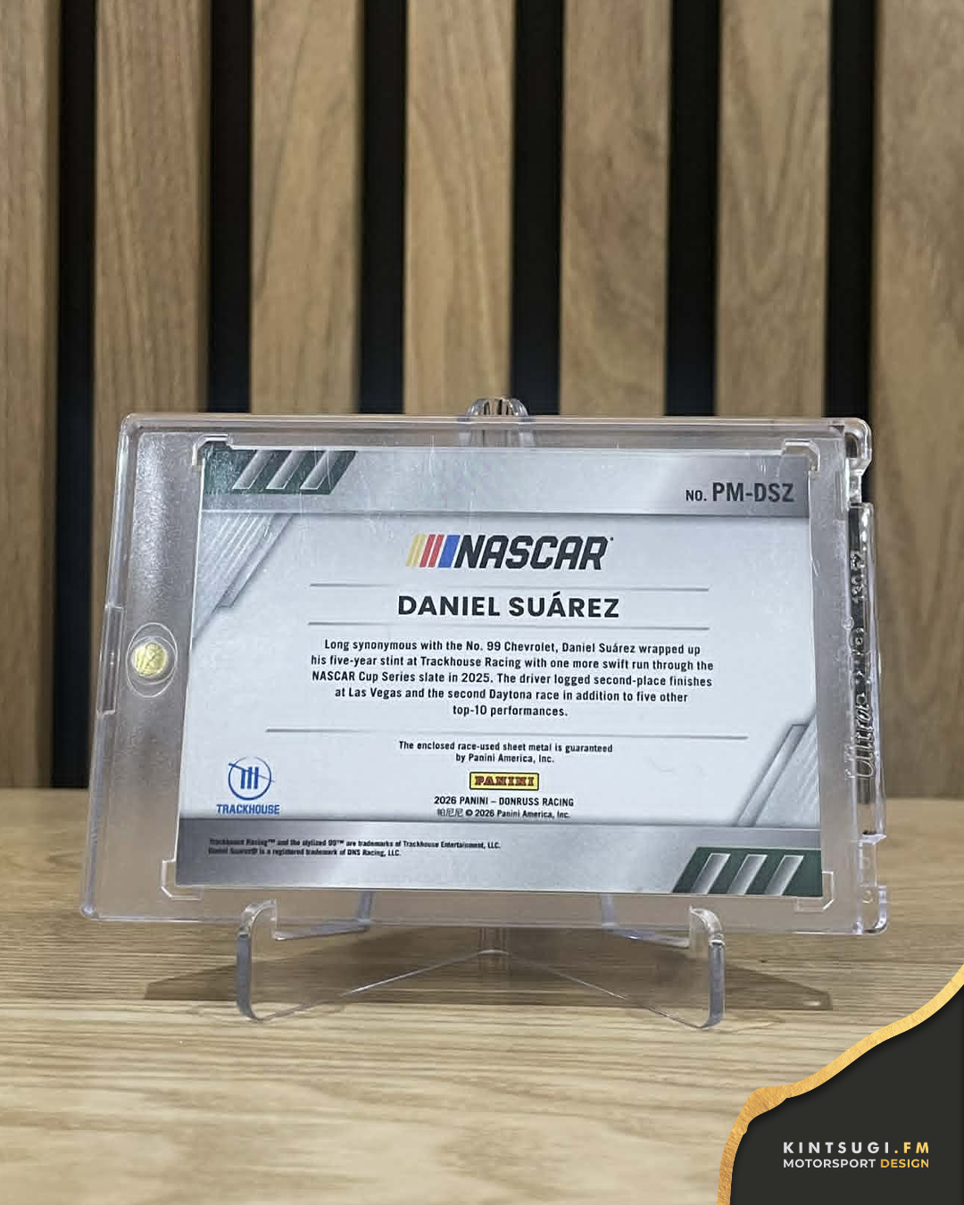 2026 Donruss Racing Daniel Suárez Pedal to the Metal Materials #PM-DSU (#36/99)